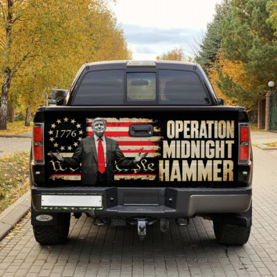 Alternative view of Trump Operation Midnight Hammer Political Truck Tailgate Decal Sticker Wrap - Vinyl Graphic Decal Bumper Sticker
