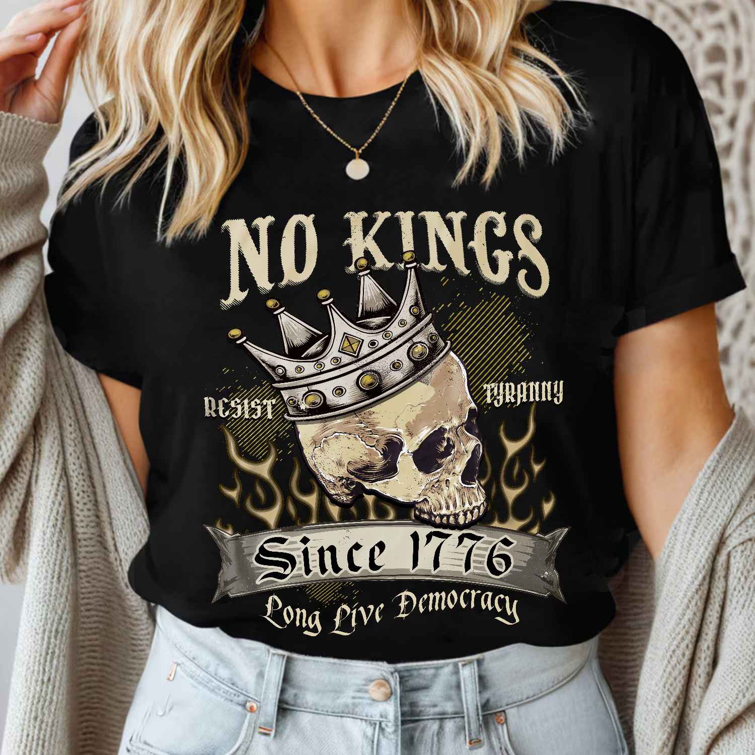 2VT. Skull No Kings shirt mk4