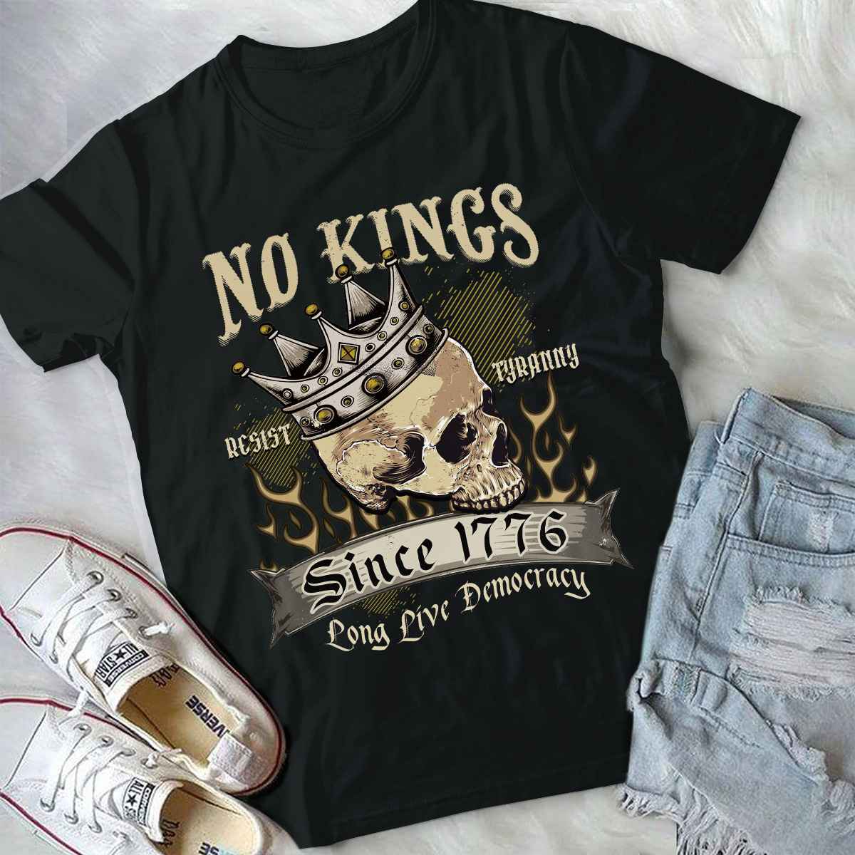 2VT. Skull No Kings shirt mk5