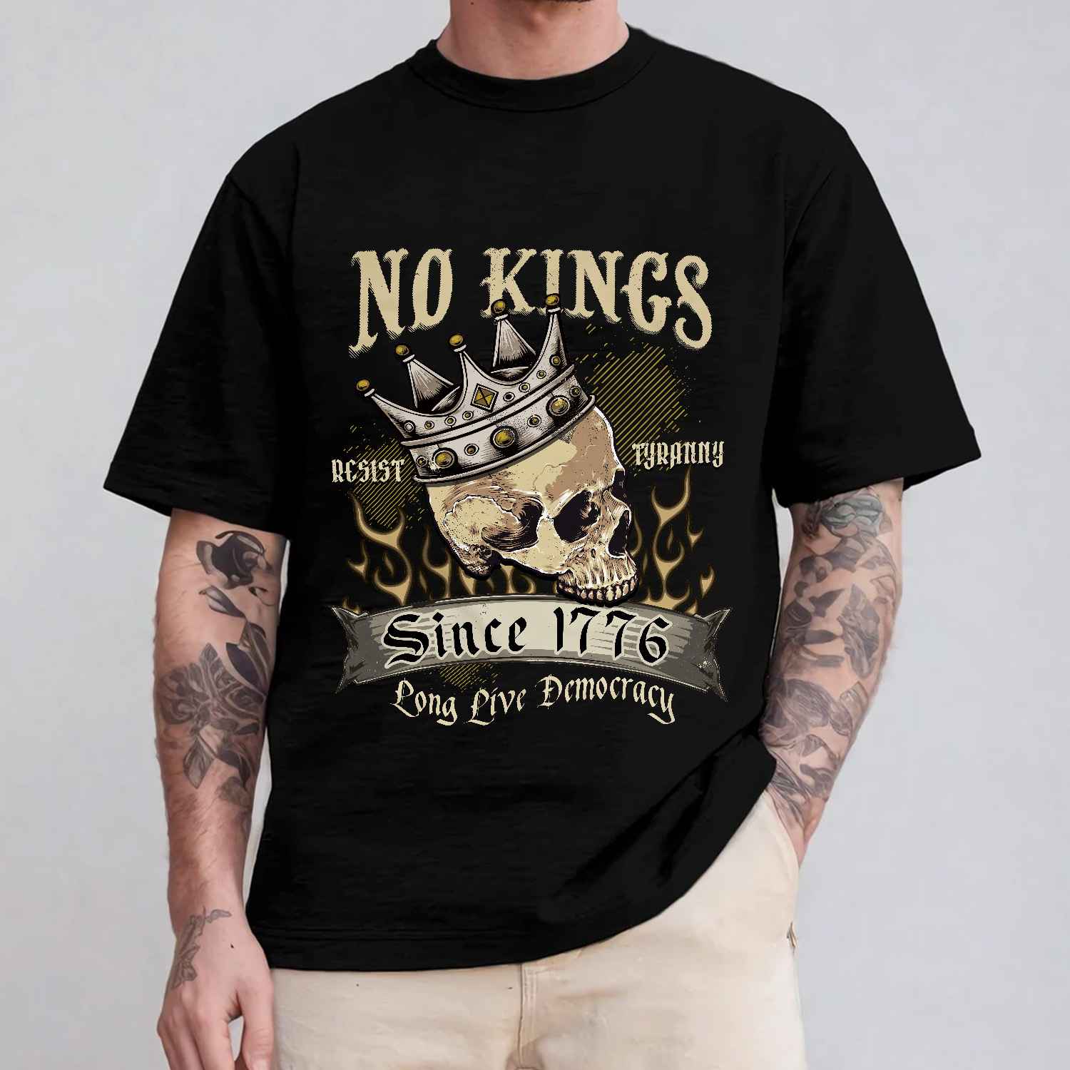2VT. Skull No Kings shirt mk6