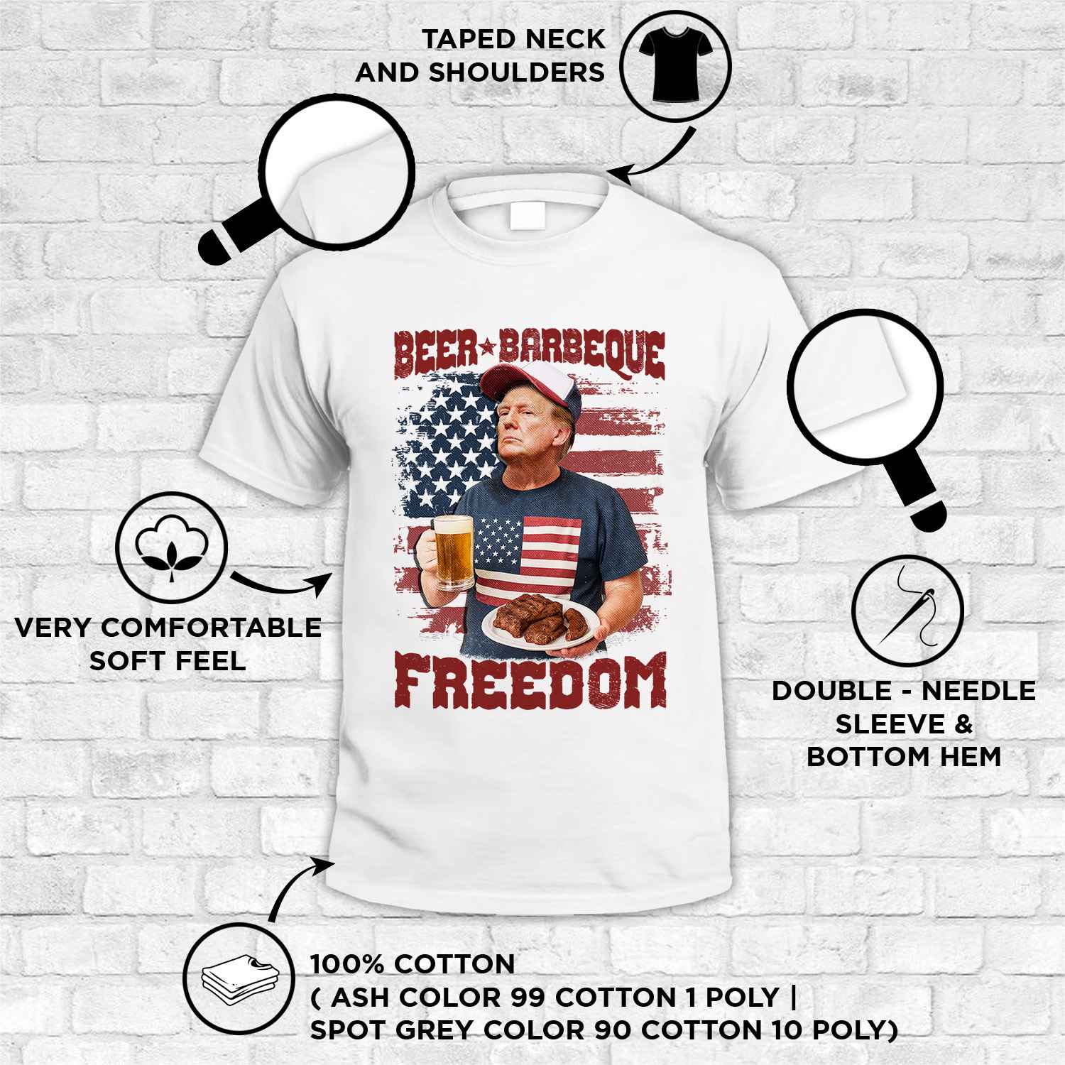 2VT. Trump Beer Barbeque shirt mk1