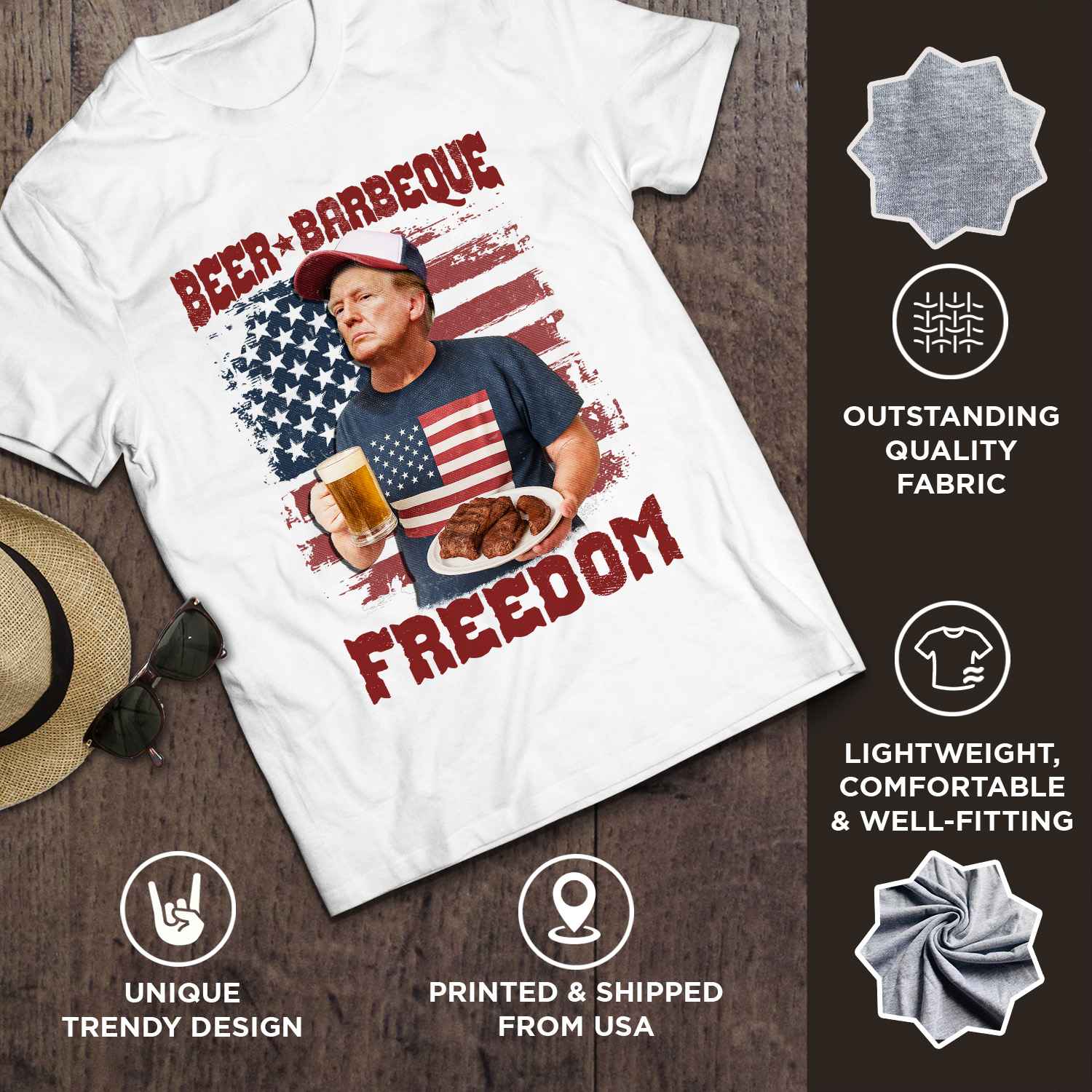 2VT. Trump Beer Barbeque shirt mk2