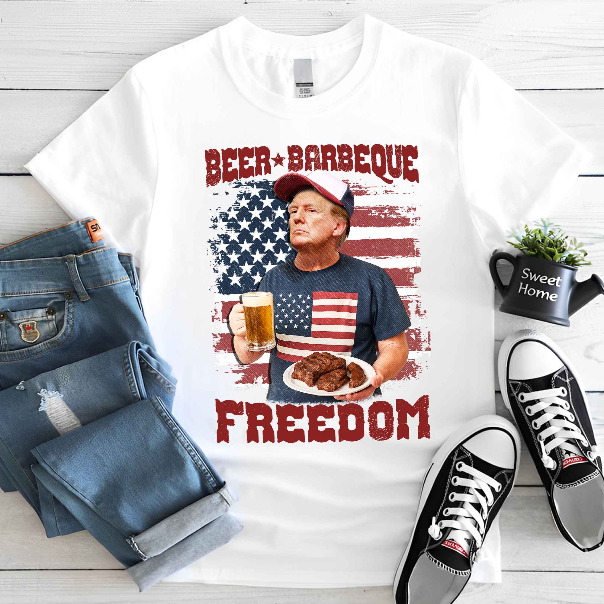 2VT. Trump Beer Barbeque shirt mk3