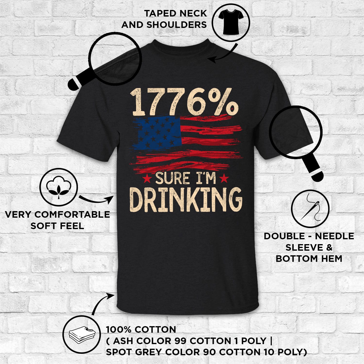 3VT. 1776% Sure shirt mk6