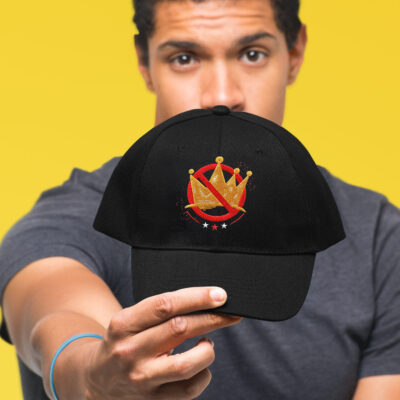 No Kings In America Patriotic Protest Political Embroidered Twill Hat Adjustable Cap For Men Women