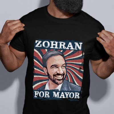 Alternative view of Zohran For Mayor Political T-Shirt - Support Zohran Mamdani Shirt