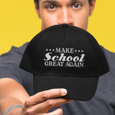 Alternative view of Make School Great Again Funny Back To School Embroidered Twill Hat Adjustable Cap For Men Women