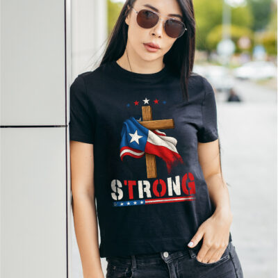 Texas Strong Christian Cross T-Shirt - Pray For Texas Shirt