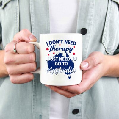 Alternative view of I Don't Need Therapy I Just Need To Go To Australia Mug - Beer Stein - Color Changing Mug