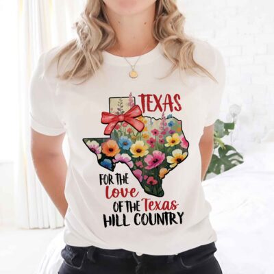 Texas For The Love Of The Texas Hill Country T-Shirt - Pray For Texas V-Neck Shirt