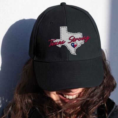Alternative view of Texas Strong Embroidered Twill Hat Adjustable Cap For Men Women - Pray For Texas Hat