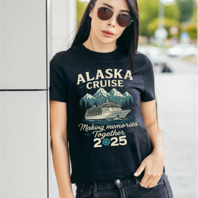 Alternative view of Alaska Cruise Making Memories Together 2025 Funny Matching Family Friends Travel T-Shirt - V-Neck - Youth Shirt