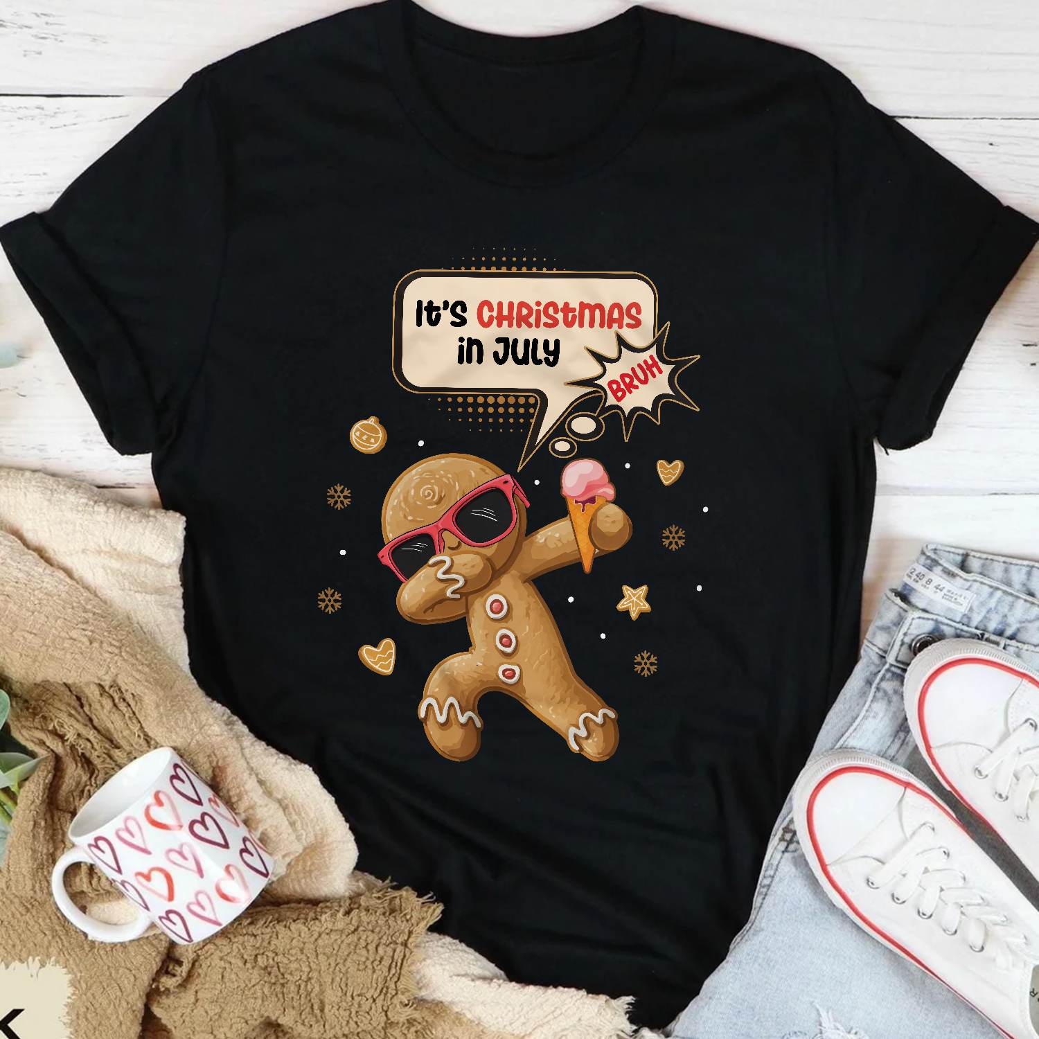 6VT. Gingerbread Christmas In July shirt mk1