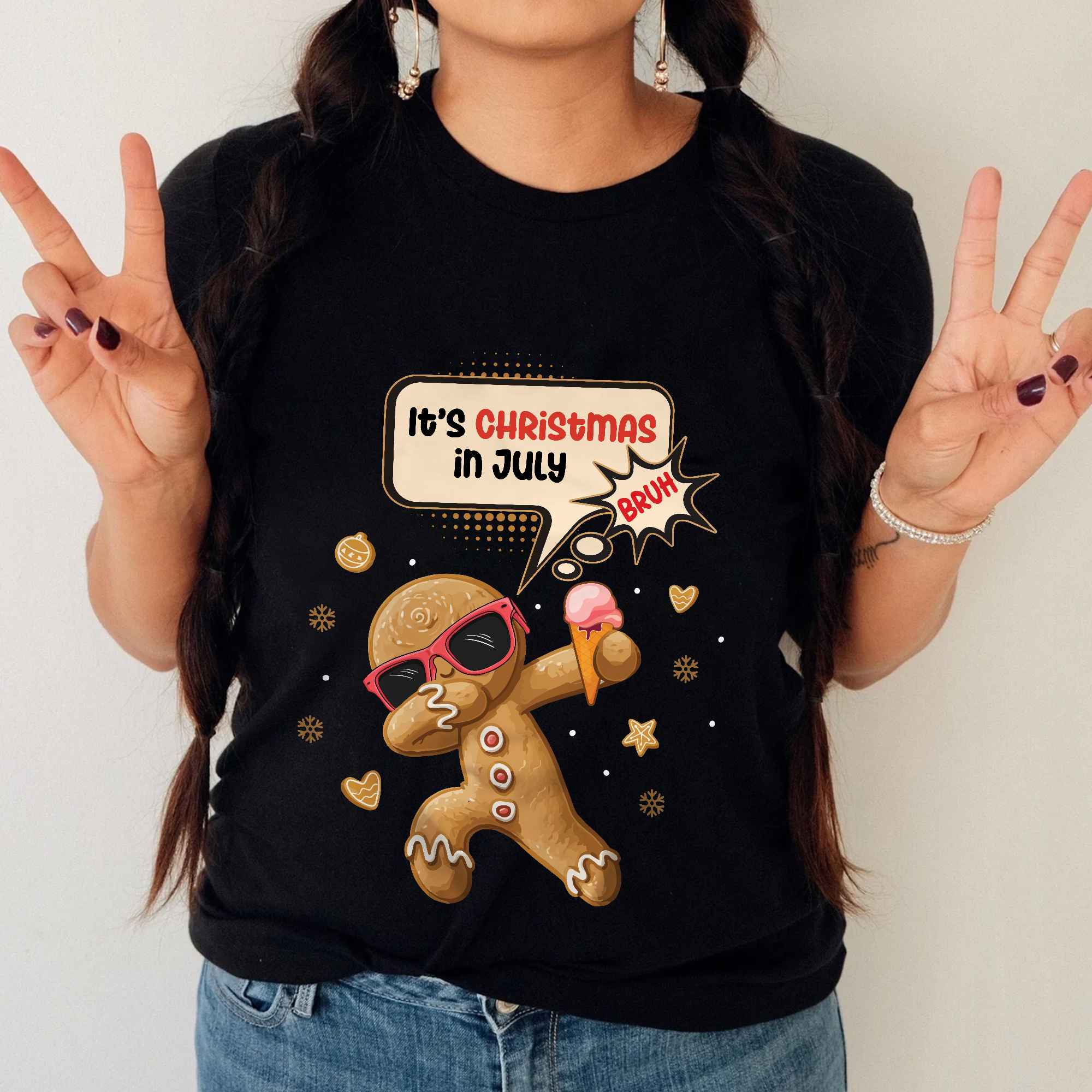 6VT. Gingerbread Christmas In July shirt mk2