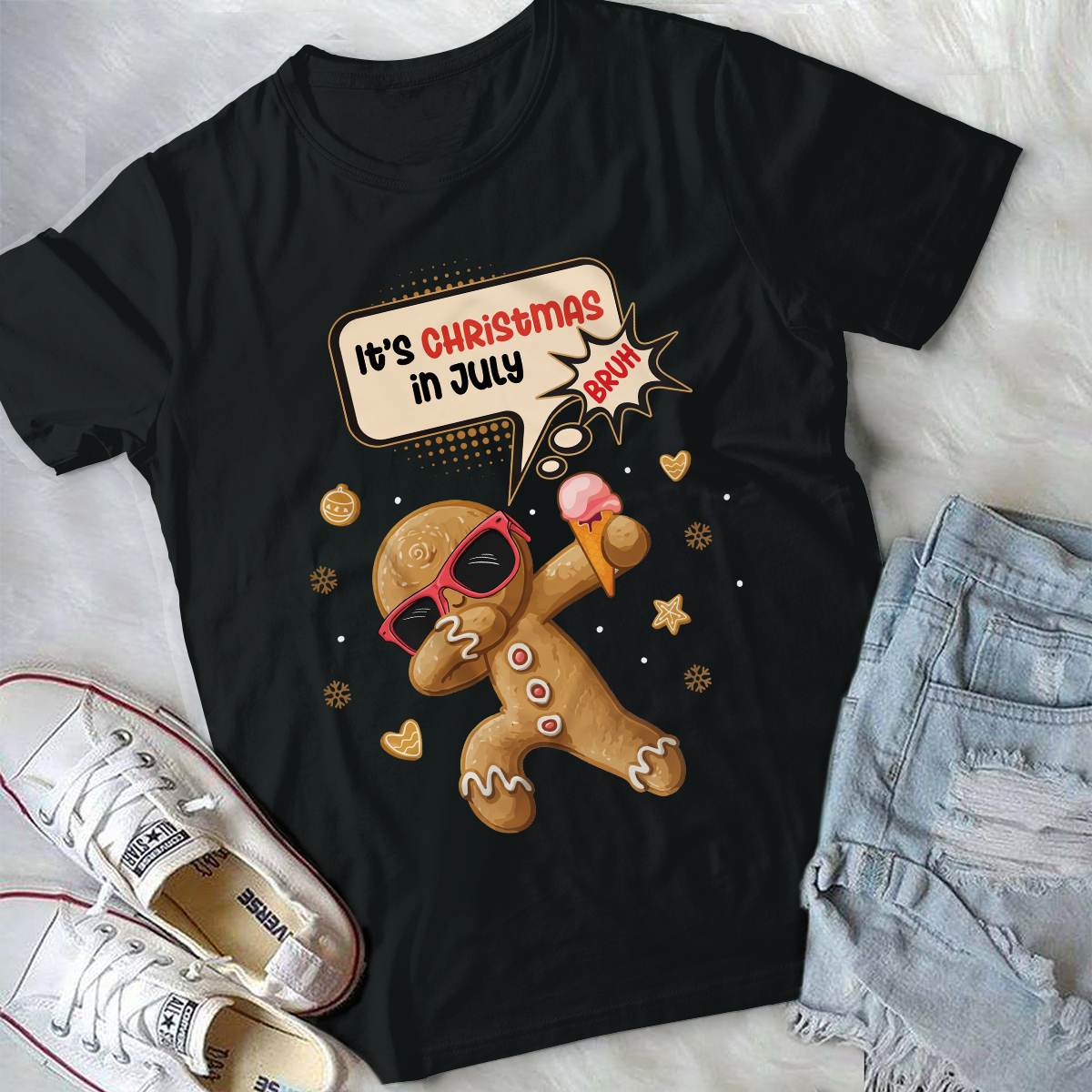 6VT. Gingerbread Christmas In July shirt mk3