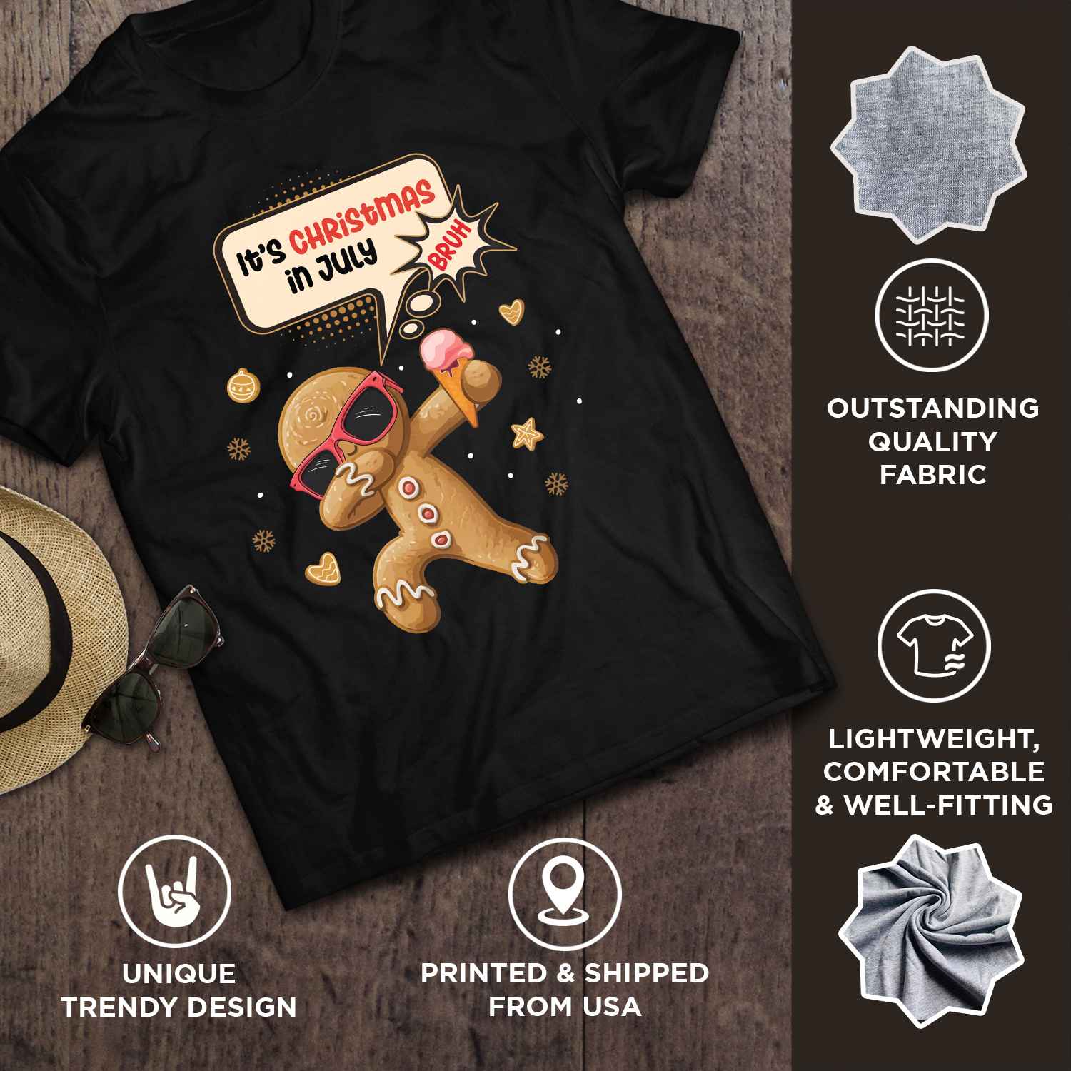 6VT. Gingerbread Christmas In July shirt mk6