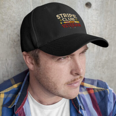 Alternative view of Stripe Club Veteran Embroidered Twill Hat Adjustable Cap For Men Women - Vietnam Veteran Cap Headwear