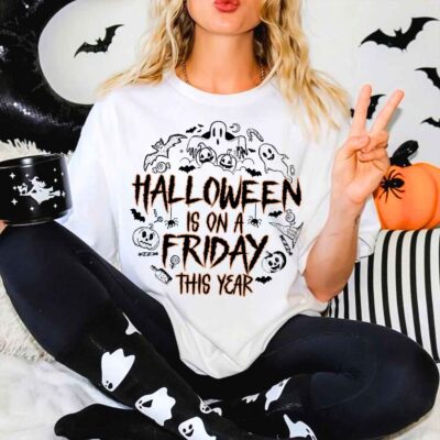 Alternative view of Halloween Is On A Friday This Year T-Shirt - Kid Shirt
