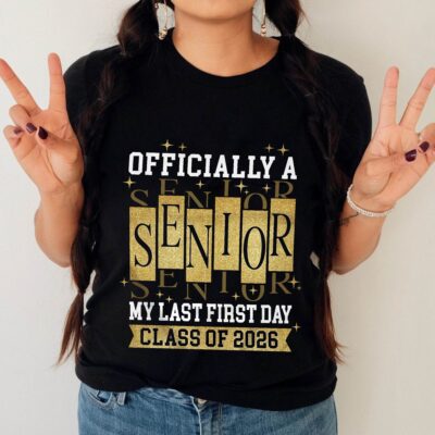 Alternative view of Official A Senior My Last First Day Class Of 2026 Senior Back To School T-Shirt - V-Neck Shirt