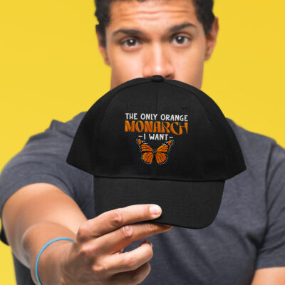 Alternative view of The Only Orange Monarch I Want Embroidered Twill Hat Adjustable Cap For Men Women