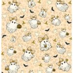 Halloween Boo Cute Leopard Fleece Blanket - Soft Ghost Throw Blanket, White, Cozy Plush Fleece Blanket - 30x40