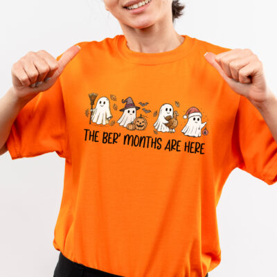 Alternative view of The Ber' Months Are Here Boo Halloween Autumn T-Shirt