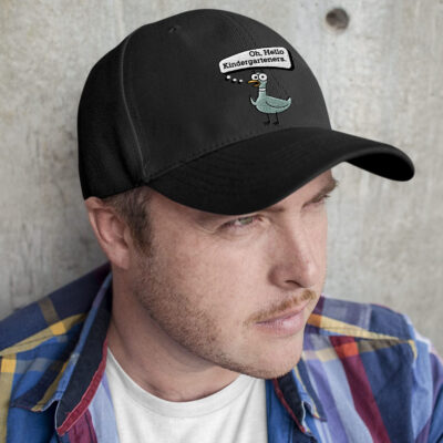 Alternative view of Oh Hello Kindergarteners Funny Teacher Back To School Gifts Embroidered Twill Hat Adjustable Cap For Men Women