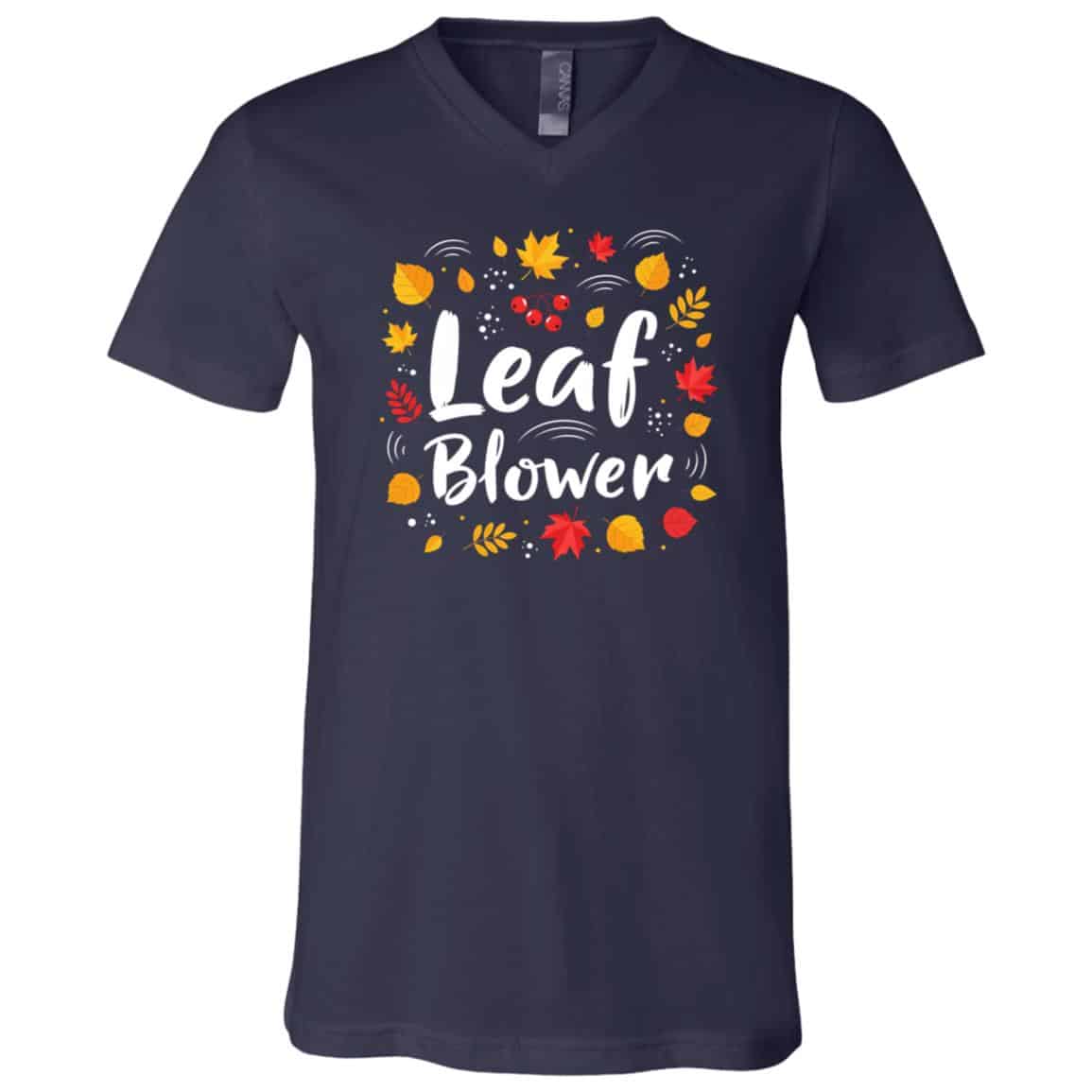 Funny Leaf Blower Fall Costume Halloween Matching T-Shirt - V-Neck, Navy, V-Neck T-Shirt Funny Leaf Blower Fall Costume Halloween Matching T-Shirt - V-Neck, Navy, V-Neck T-Shirt