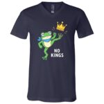 No Kings Frog Portland Protest Men Women T-Shirt - V-Neck Shirt, Navy, V-Neck T-Shirt No Kings Frog Portland Protest Men Women T-Shirt - V-Neck Shirt, Navy, V-Neck T-Shirt