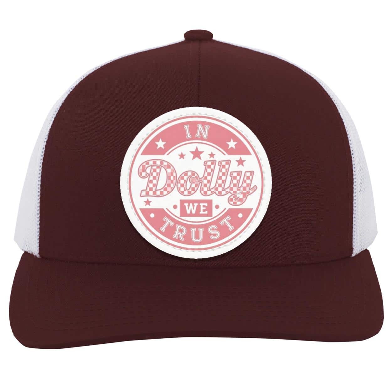 104C Trucker Snap Back, Maroon/White,