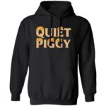 Quiet Piggy Funny Hoodie - Sweatshirt - Long Sleeve, Black, Hoodie