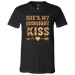 She's My Midnight Kiss Happy New Year Matching Couples T-Shirt - V-Neck, Black, V-Neck T-Shirt She's My Midnight Kiss Happy New Year Matching Couples T-Shirt - V-Neck, Black, V-Neck T-Shirt