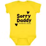 4424 Infant Fine Jersey Bodysuit, Yellow, Infant Baby Bodysuit
