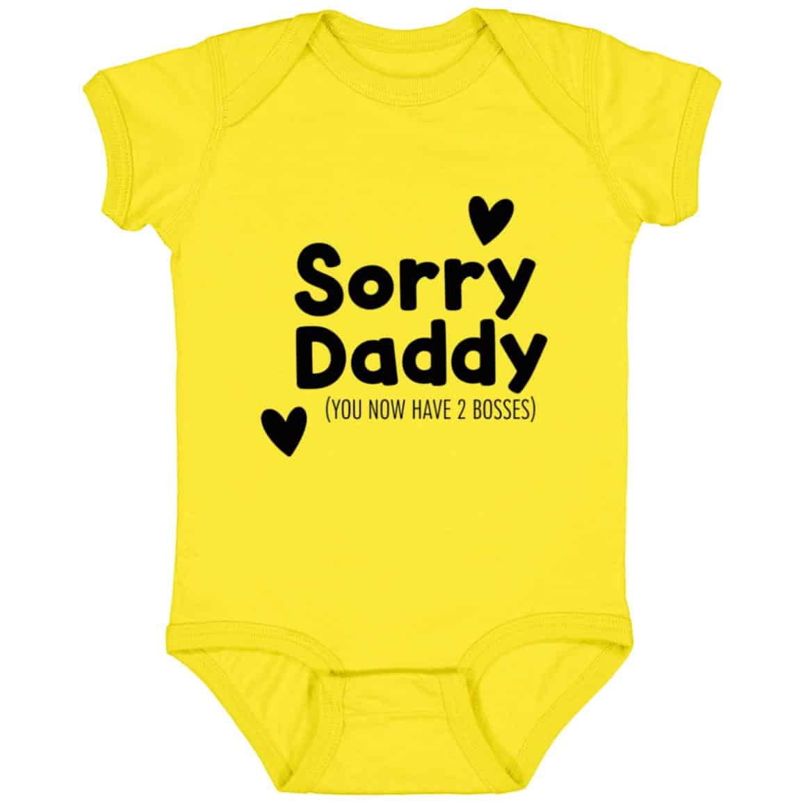 4424 Infant Fine Jersey Bodysuit, Yellow, Infant Baby Bodysuit