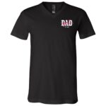 Soon to Be Daddy of Baby Girl 2026 T-Shirt - First Time Dad T-Shirt, Black, V-Neck T-Shirt