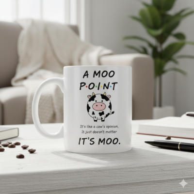 Alternative view of A Moo Point Funny Cow It's Moo Coffee Mug - Beer Stein - Color Changing Mug