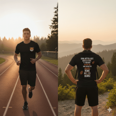 Alternative view of Good Better Best Never Let It Rest Print 2 Sided T-Shirt - V-Neck Shirt