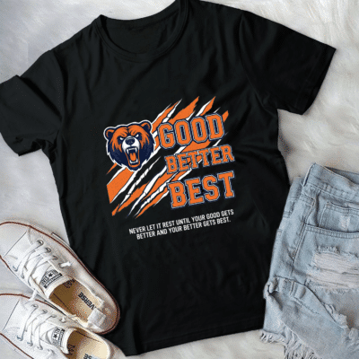 Alternative view of Good Better Best Never Let It Rest T-Shirt - V-Neck Shirt