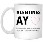 Alentines Ay V or D Funny Valentine Coffee Mug - Color Changing Mug, White, 11 oz. White Mug