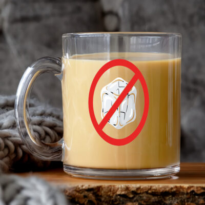 No ICE Protest Symbol Anti Immigration Enforcement Clear Glass Mug