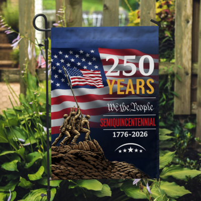 Alternative view of 250th Anniversary America Years of Freedom Garden Flag - House Flag - 250 Anniversary USA Flag Patriotic Banner