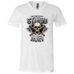 I Can't Fix Stupid But It's Gonna Hurt T-Shirt - V-Neck Shirt, White, V-Neck T-Shirt