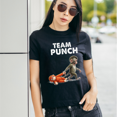 Alternative view of Monkey Team Punch Baby Graphic T-Shirt - Little Punch V-Neck Shirt