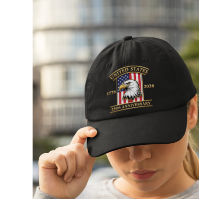 250 Anniversary USA Embroidery Hat Adjustable - 250th Anniversary USA 1776-2026 Baseball Cap