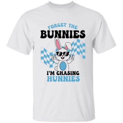 Forget The Bunnies I'm Chasing Hunnies Youth Kid T-Shirt, White, Youth T-Shirt