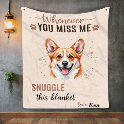 Personalized Dog Memorial Blanket Using Pet Photo + Name Custom Pet Dog Cat Memorial Gift