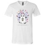 When It's Easter You're Spooky T-Shirt - V-Neck Shirt, White, V-Neck T-Shirt