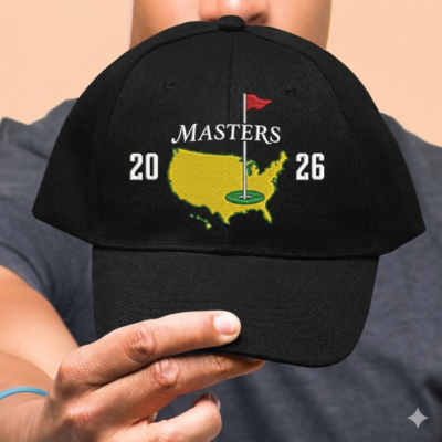 Embroidered Masters Golf 2026 Twill Cap - Augusta Inspired Tournament Hat