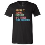 67 Last Day of School Gen A Last Day of School Teacher Kids T-Shirt - Youth Shirt, Black, V-Neck T-Shirt