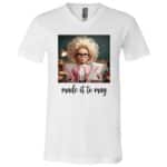 Made It to May Funny Teacher Shirt, Last Day of School Tee, End of School Year Shirt, Student Teacher Meme Shirt, White, V-Neck T-Shirt